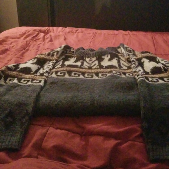 MEN'S XL 100% WOOL ECUADOR CHRISTMAS SWEATER!!!! - Picture 2 of 8